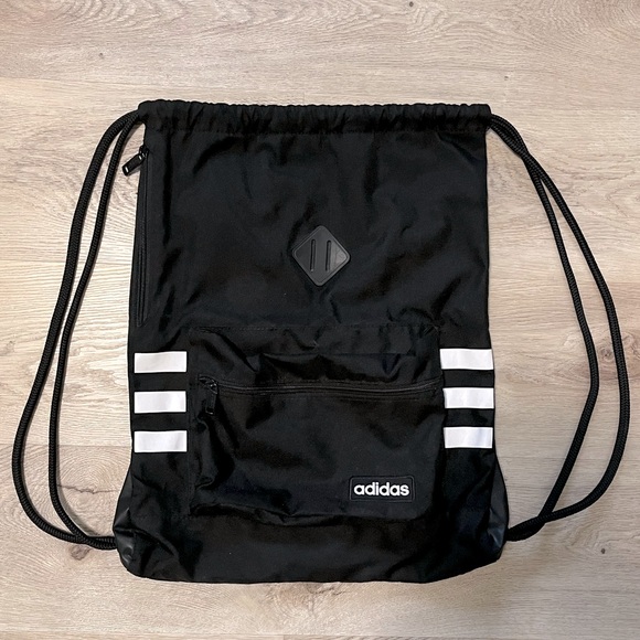 adidas Other - Adidas unisex black drawstring backpack